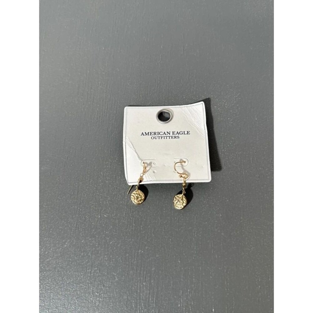 NWT American Eagle gold dangle earrings